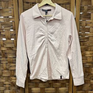 Brand New Bandolera Light Pink Long Sleeve Polo